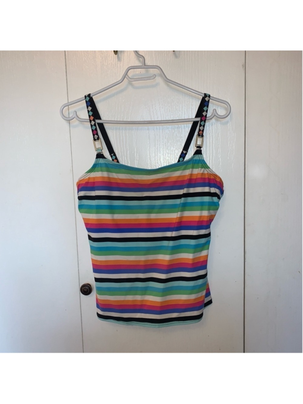 Women's Captiva Swim Tankini Top L/G Multicolored bathing suit
